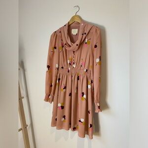 Kate Spade Midi Floral Pink Dress - Small